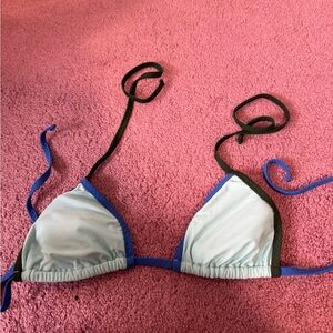 Aerie Green and Blue Bikini Top